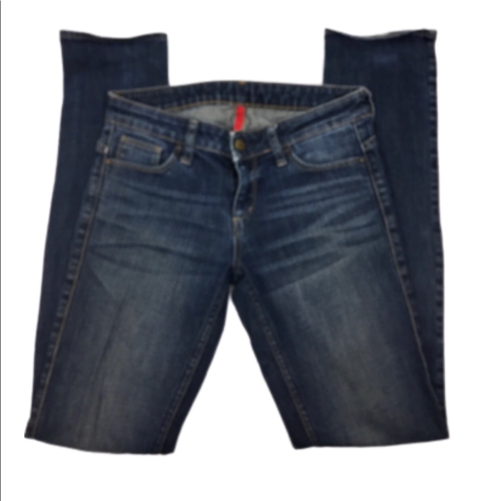 UJ Skinny Fit Straight Mid Rise Blue Denim Jeans